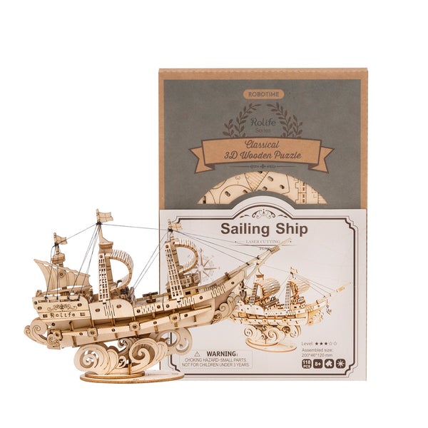 Sailing Ship Laser Cut Wood Kit
