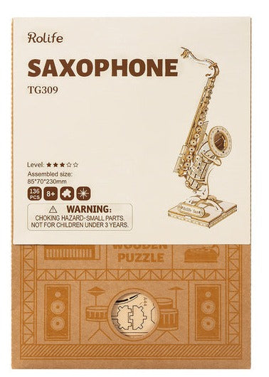 Saxophone Laser Cut Wood Kit