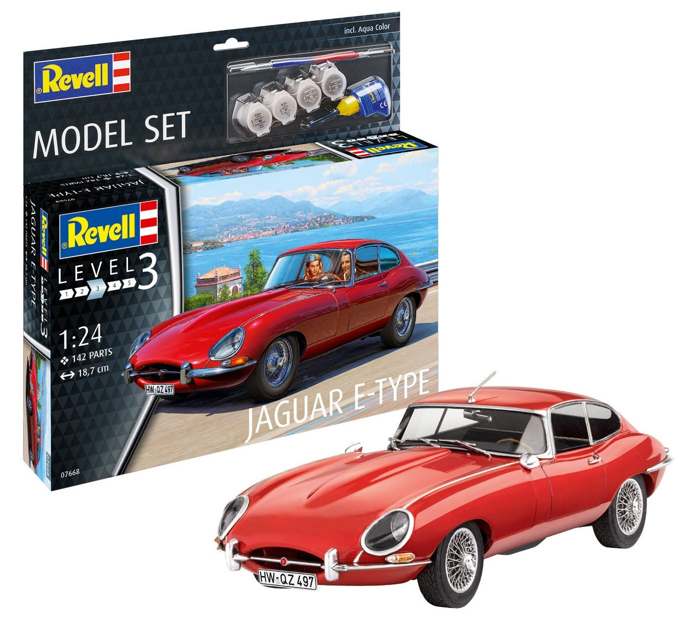 1/24 Jaguar E-type Coupe w/ Paint