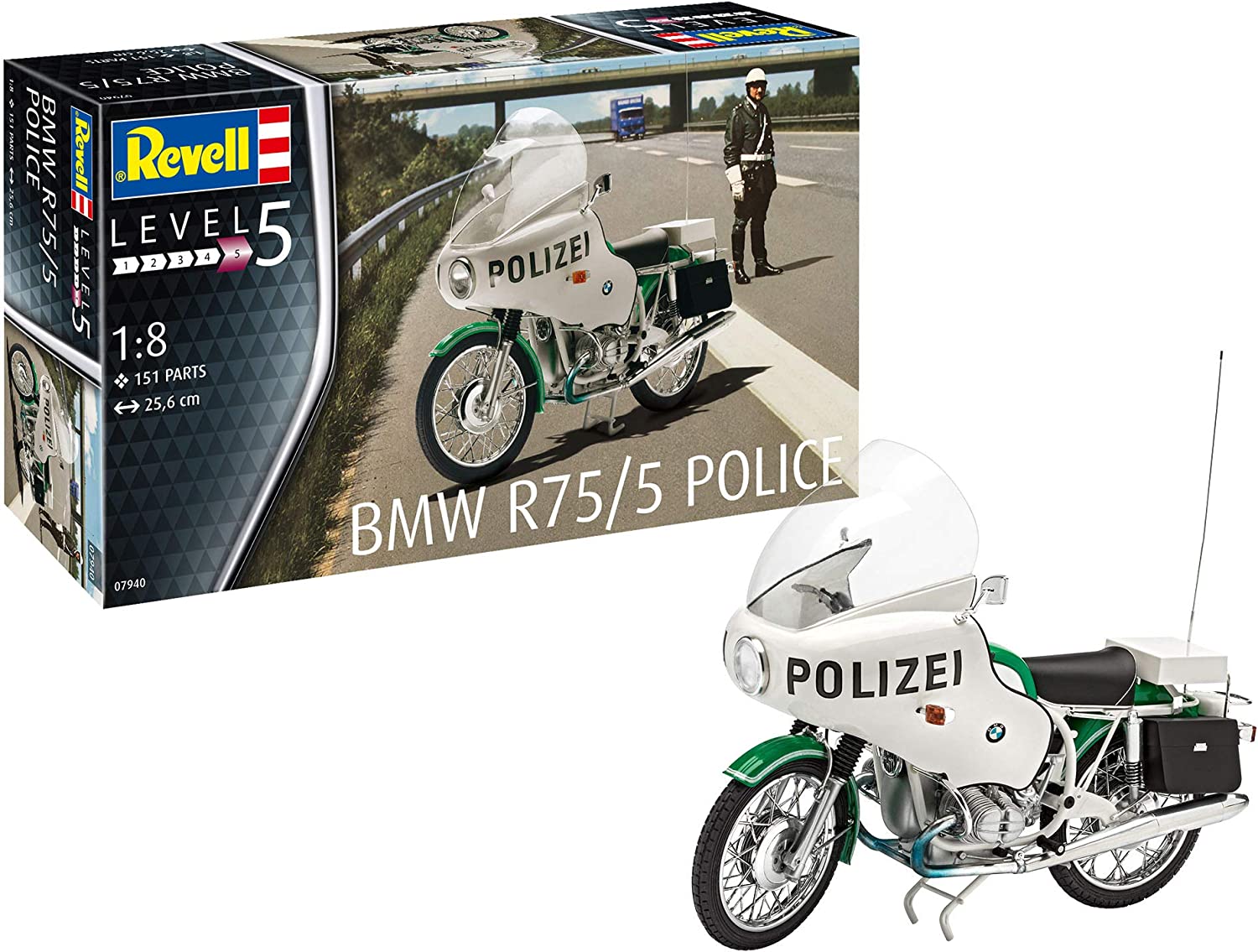 1/8 BMW R75/5 Police Motorcycle