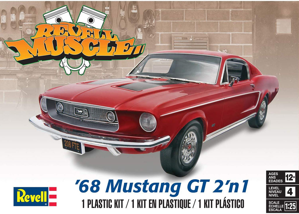 1/25 1968 Ford Mustang GT 2-n-1