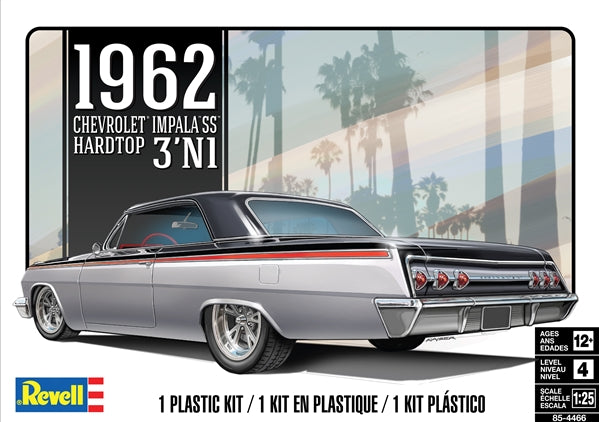 1/25 1962 Chevy Impala Hardtop (3 ’n 1)