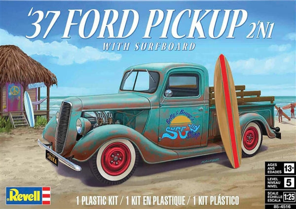 1/25 1937 Ford Pickup with Surfboard (2 'n 1)