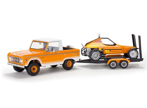 1/25 Ford Bronco Half Cab with Dune Buggy and Trailer