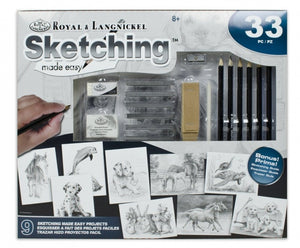 Royal Brush Sketching Made Easy Box Set Animals
