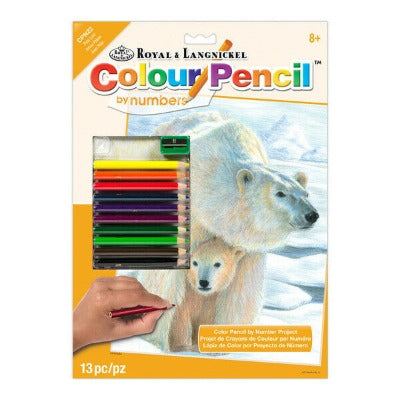 Royal Brush Pencil By Number Polar Love
