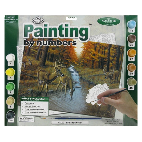 Royal Brush Paint By Number Adult Large Symond's Creek (Deer)