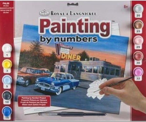 Royal Brush Paint By Number Adult Large 50's Diner