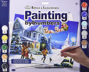 Royal Brush Pencil By Number Adult Large Santa's Here
