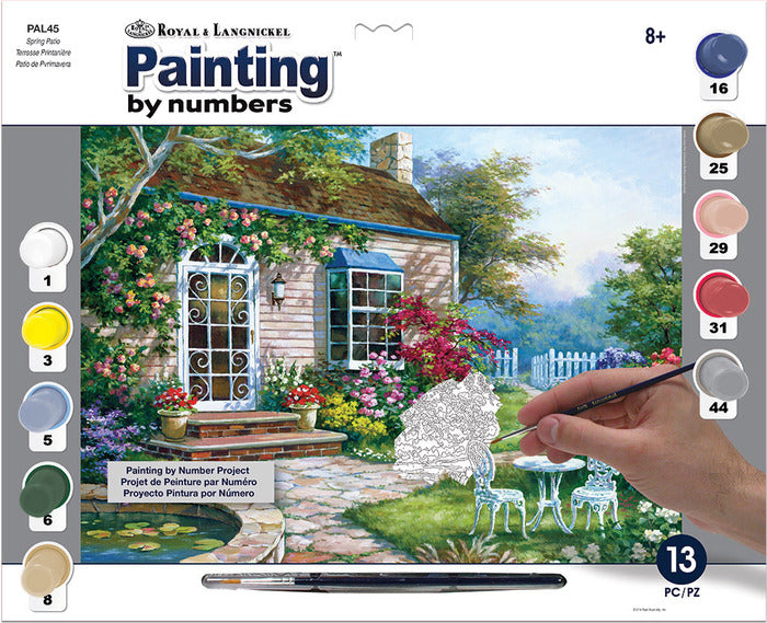 Royal Brush Paint By Number Adult Large Spring Patio