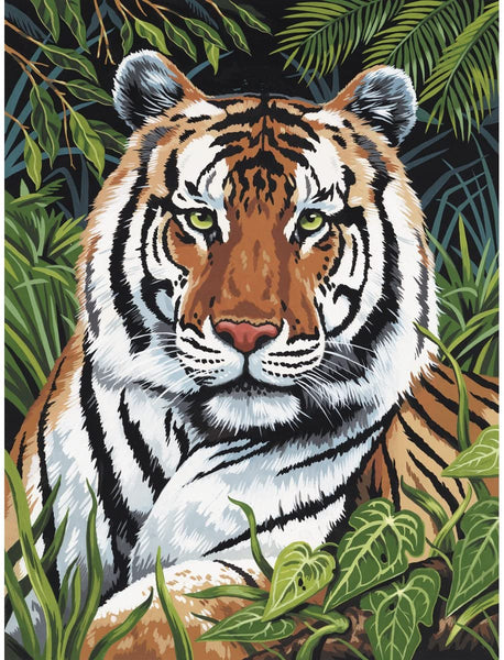 Royal Brush Paint By Number Junior Small Tiger in Hiding