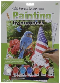 Royal Brush Paint By Number Junior Small Patriotic Bluebird