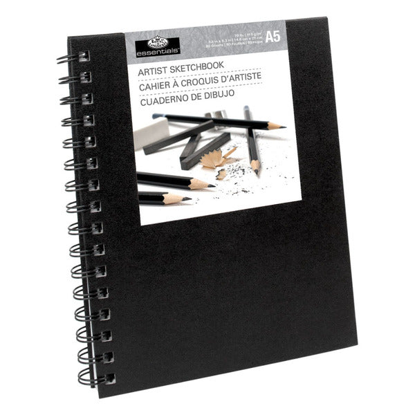 Royal Brush A5 Spiral Hardcover Sketchbook 5.8 x 8.3in.
