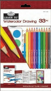 Royal Brush Learn to Watercolor Drawing 33pc Set