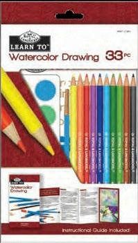 Royal Brush Learn to Watercolor Drawing 33pc Set