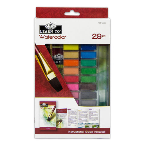 Royal Brush Learn to Watercolor Cake 29pc Set