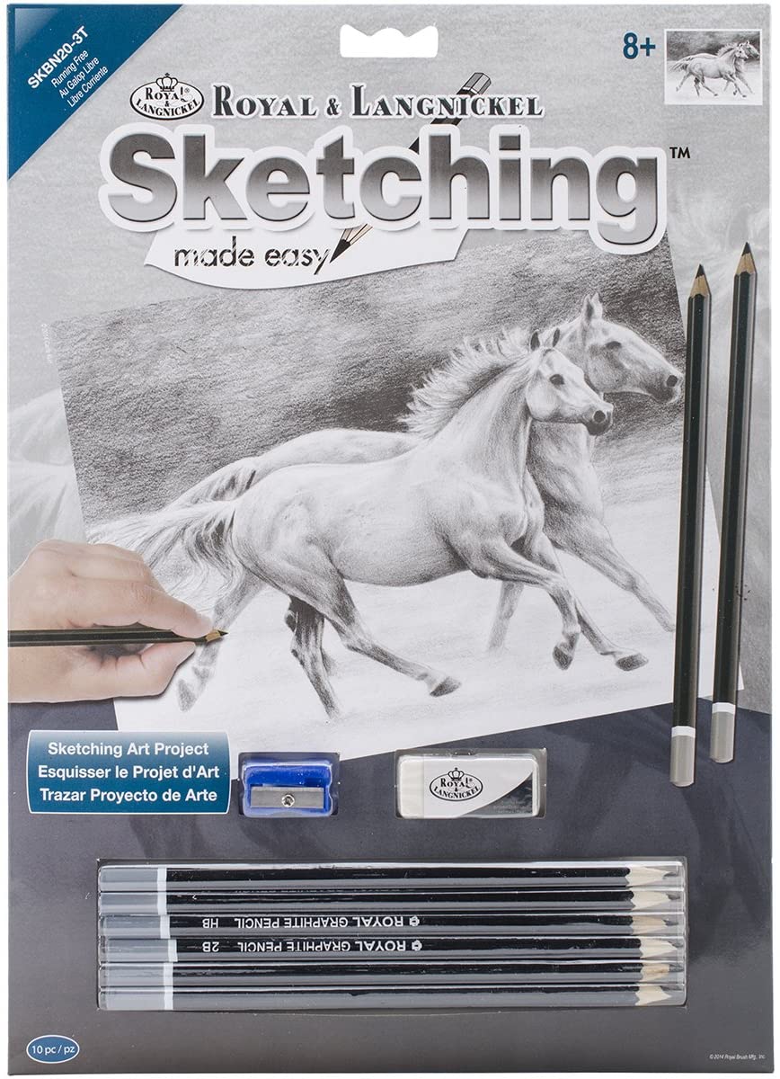 Sketching Made Easy™ Running Free 10pc 8.75" x 11.75"