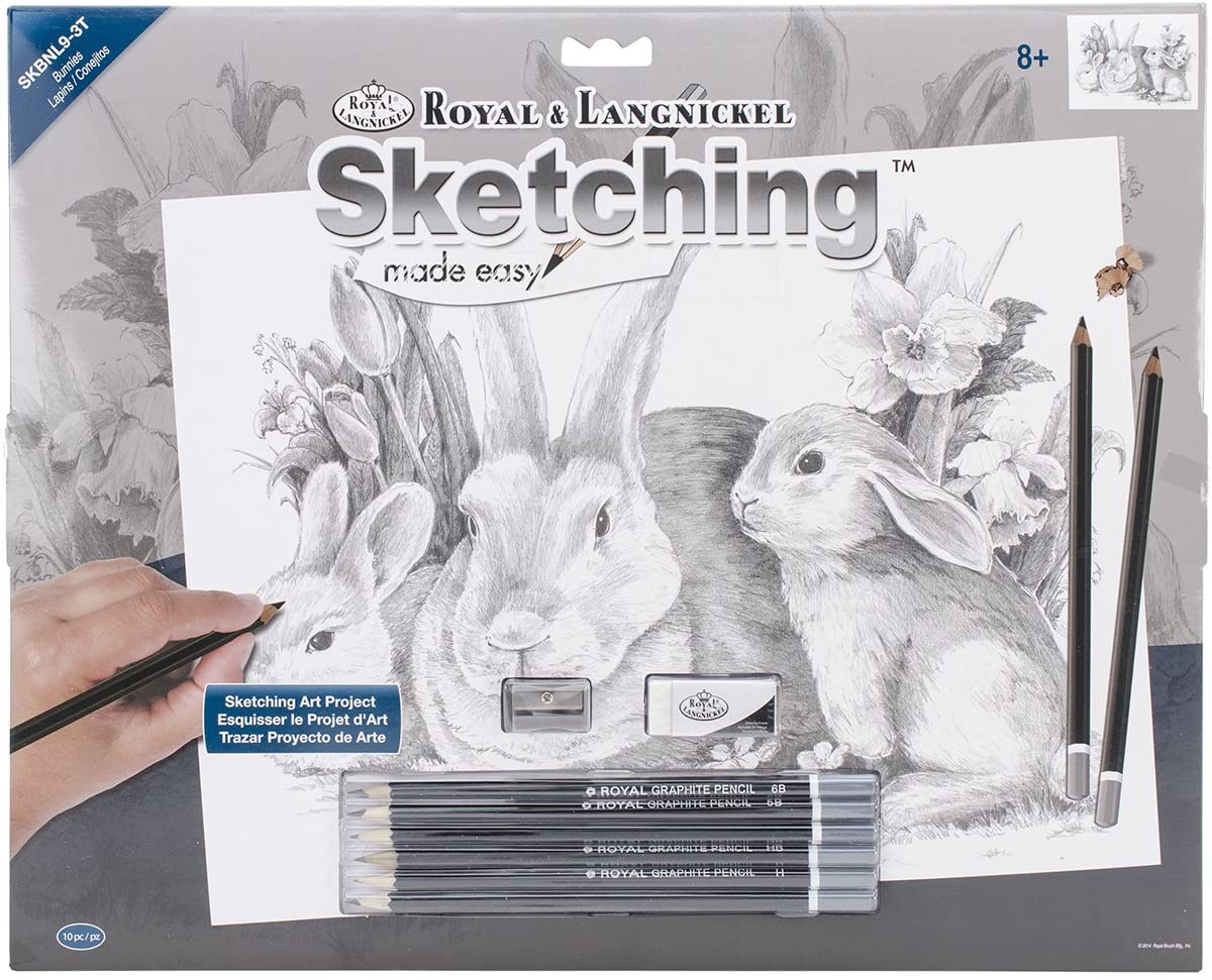 Bunnies Large Sketching Made E