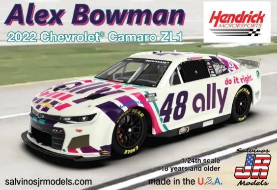 1/24 2022 Chevrolet Camaro Alex Bowman Primary 'Hendrick Motorsports'