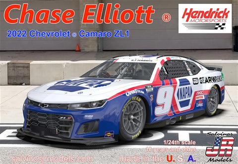 1/24 Hendrick Motorsports 2022 Chevrolet Camaro Chase Elliott "Patriotic" Napa #9