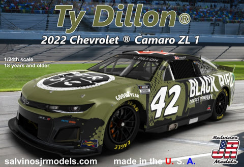 1/24 2022 Chevy Camaro Ty Dillion Primary Sponsor Livery