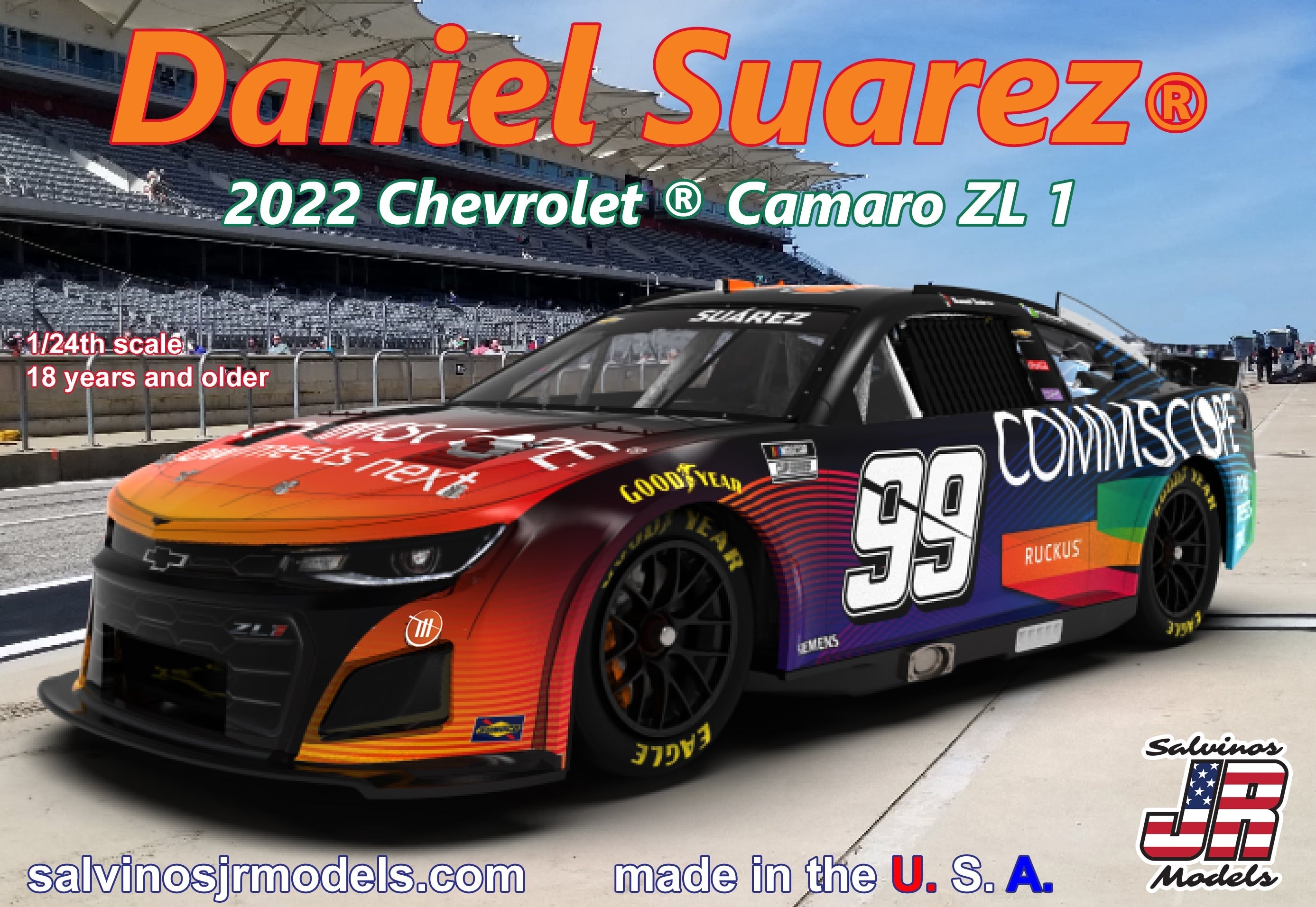 1/24 2022 Chevy Camaro Daniel Suarez