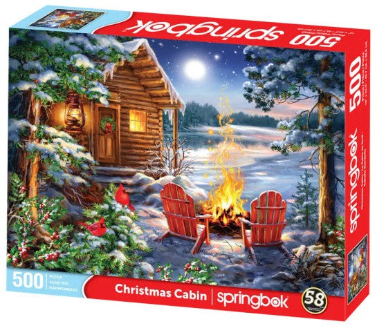 500pc Christmas Cabin Puzzle