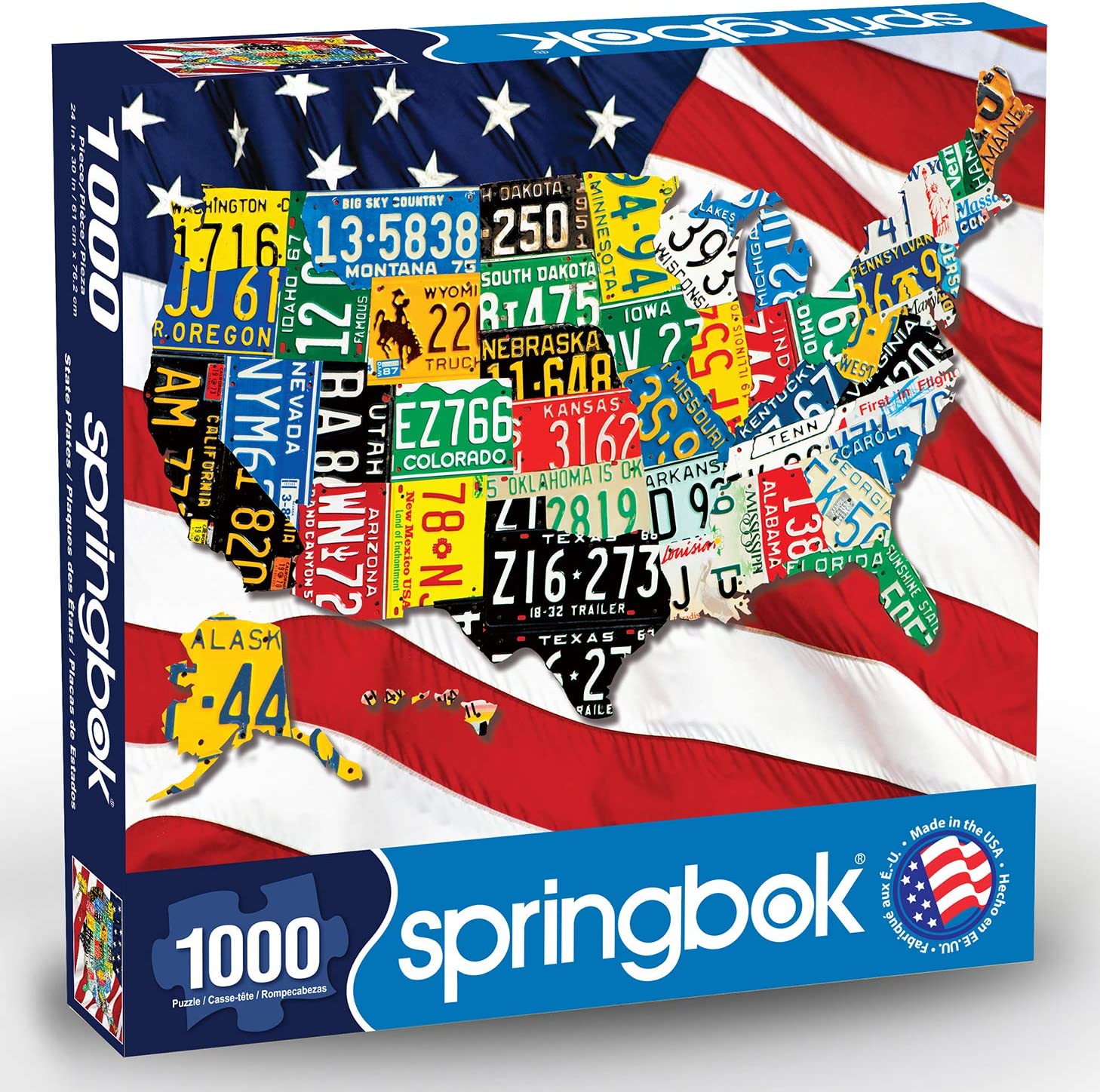 State Plates 1000PC Puzzle