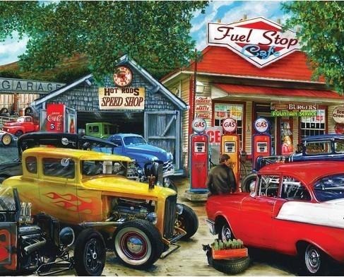 1000pc Hot Rod Cafe Puzzle