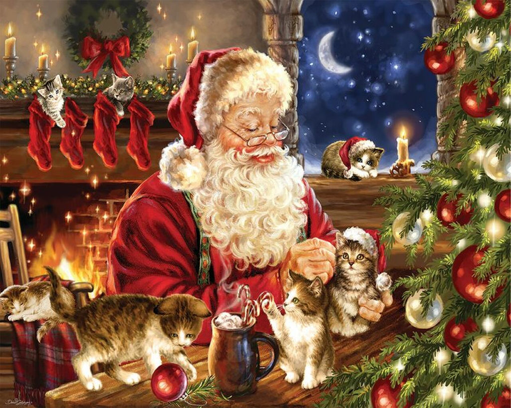 1000pc Christmas Kittens Puzzl