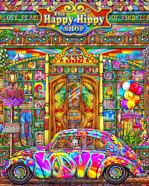 The Happy Hippy Shop 1000pc Puzzle