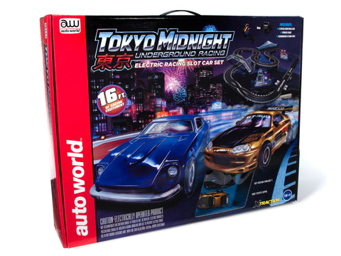 16' Tokyo Midnight Underground Slot Car Race Set