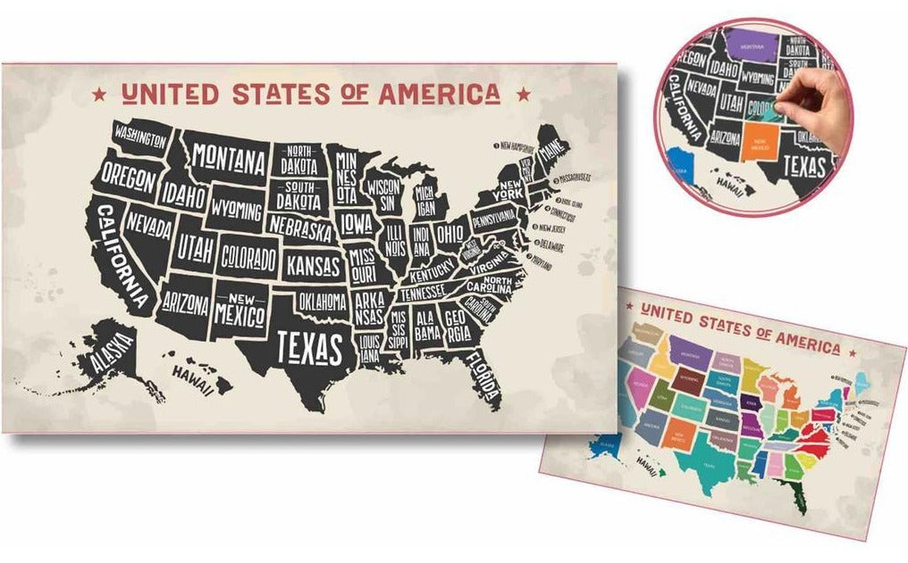 Scratch Off USA Map