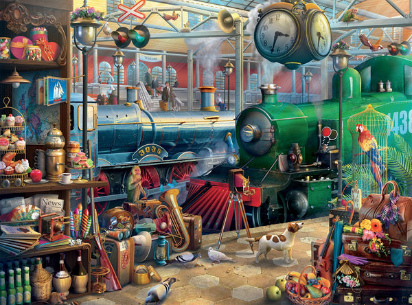 Seek and Find Train Station 1000pc Puzzle