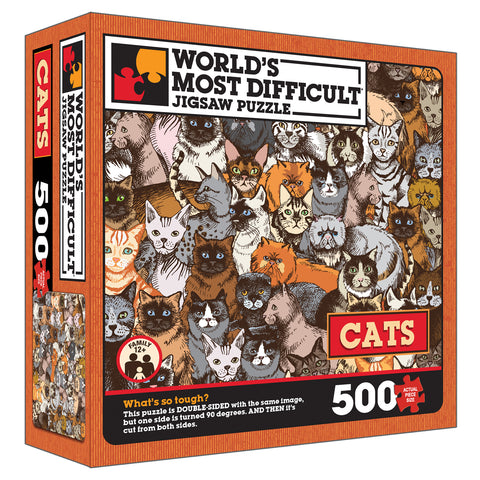 Cats Double Sided 500pc Puzzle