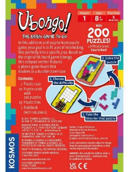 Ubongo The Brain Game To Go