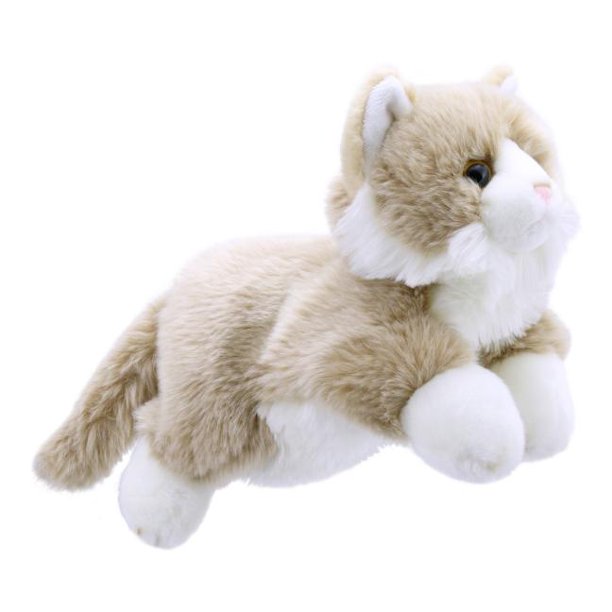 Cat Beige & White Puppet