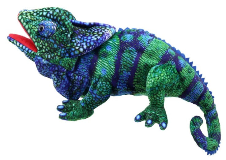 Blue/Green Chameleon Puppet
