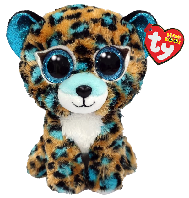 Cobalt Leopard Beanie Boo Sm