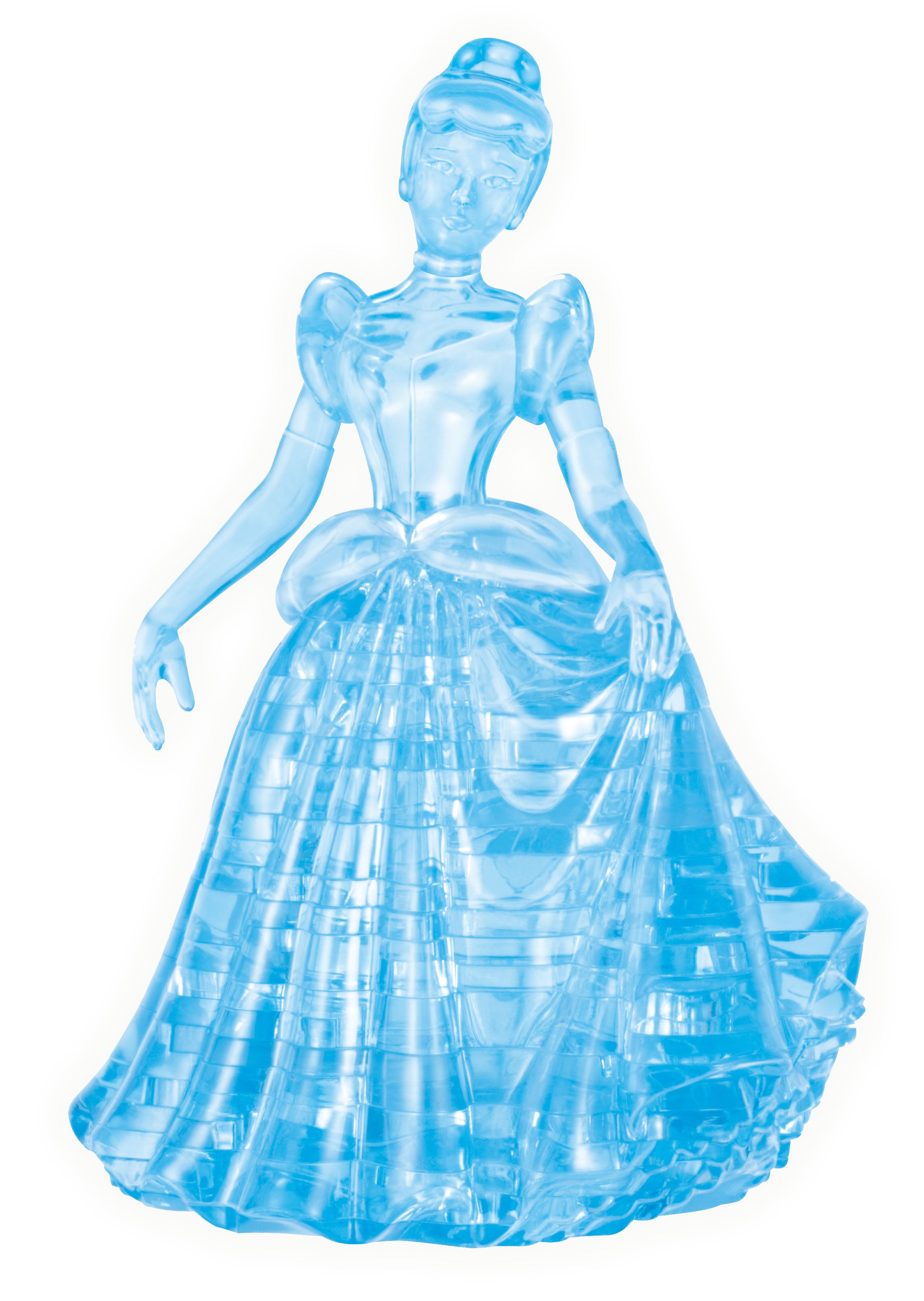 Blue figure of woman in dress