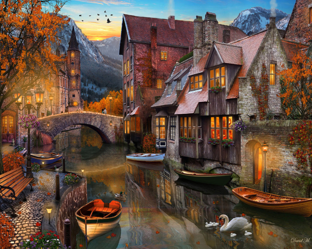 Autumn Canal 1000pc Puzzle