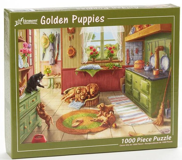 Golden Puppies 1000pc Puzzle