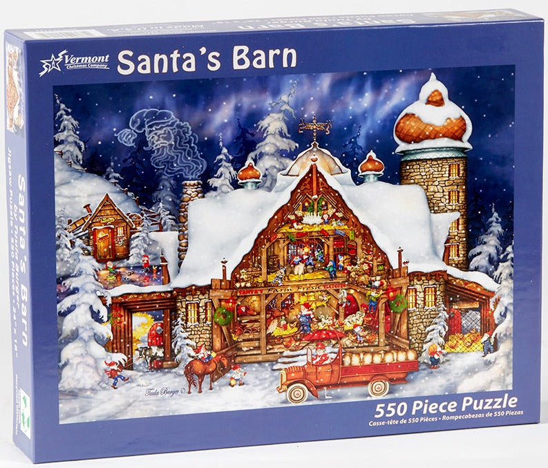 550pc Santa's Barn Puzzle