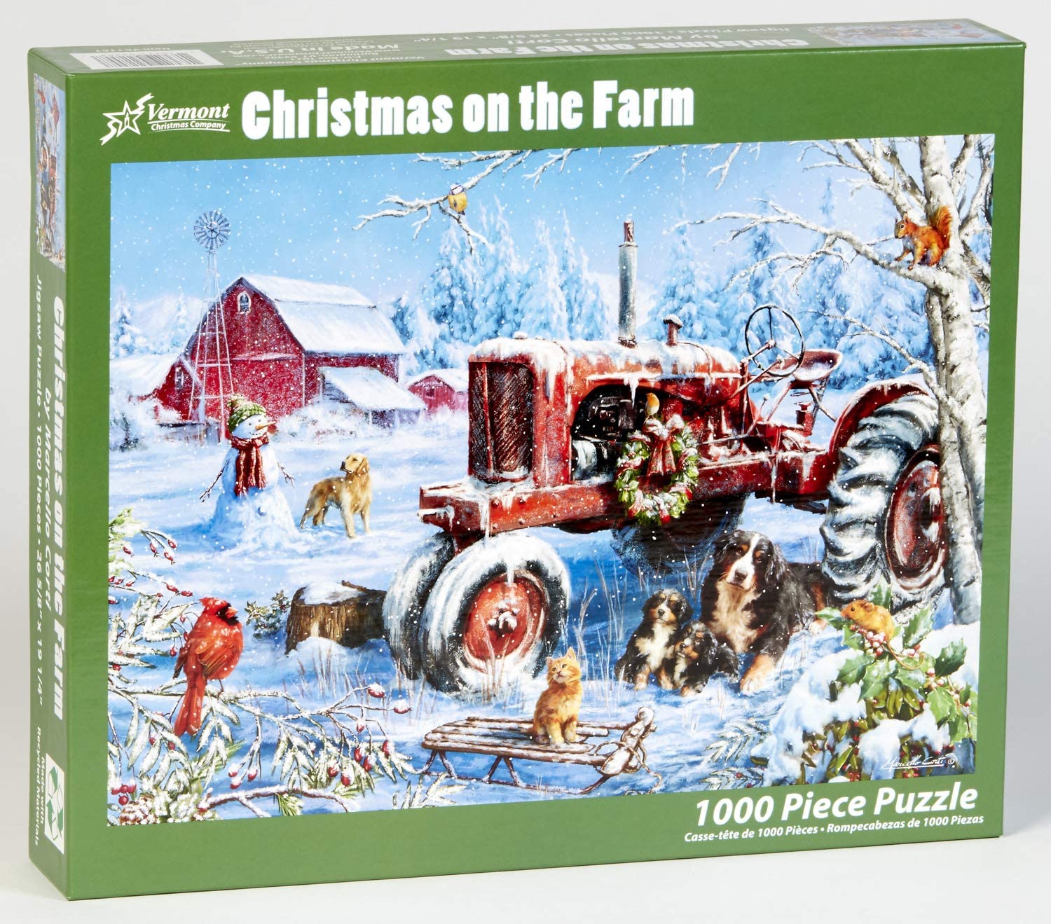 1000pc Christmas on the Farm P