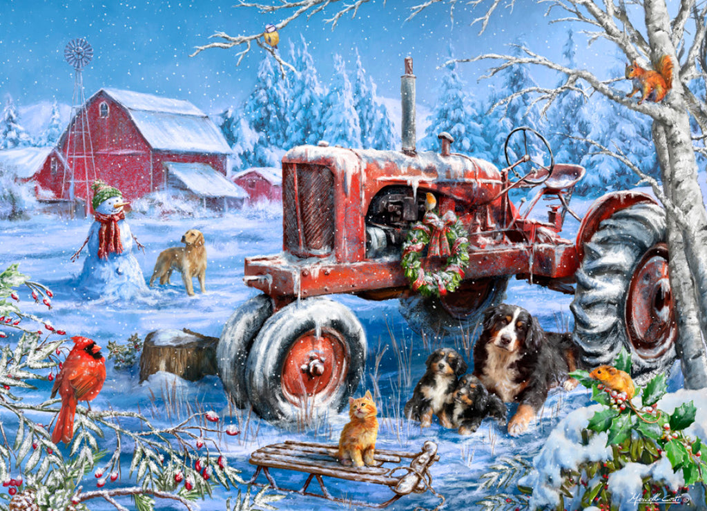 1000pc Christmas on the Farm P