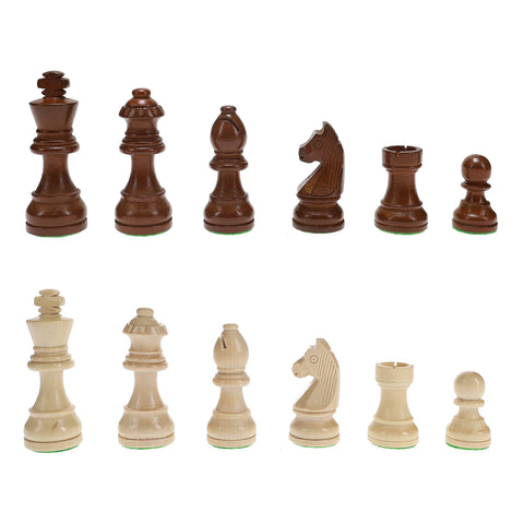 3" French Staunton Wood Chess Pieces