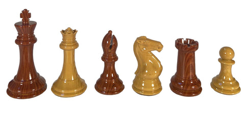 Wood Grain Spruce-Tek Chess Pieces with 4 1/8″ King