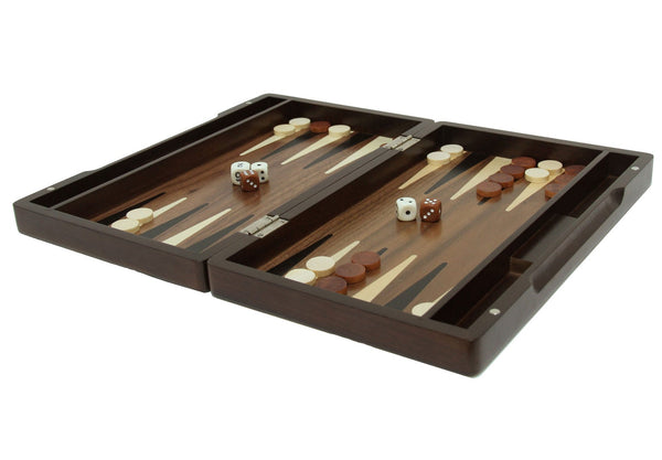 Backgammon Set with Walnut Stain Wood Case