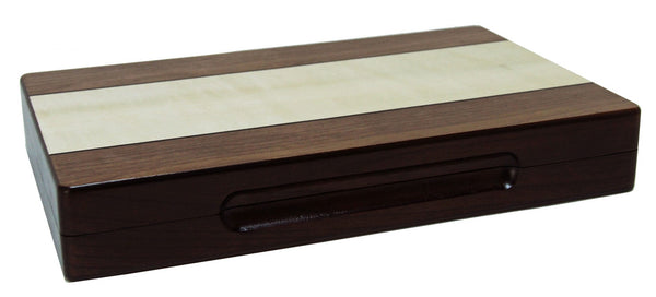 Backgammon Set with Walnut Stain Wood Case