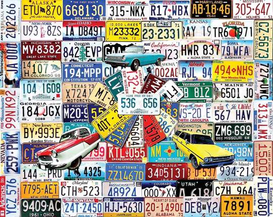 State Plates 500pc Puzzle